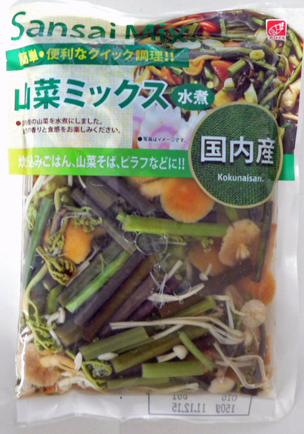 国内産 山菜ミックス│国産商品シリーズ│商品紹介│たけのこ・山菜・水煮 などの加工・製造・販売なら有限会社久世食品